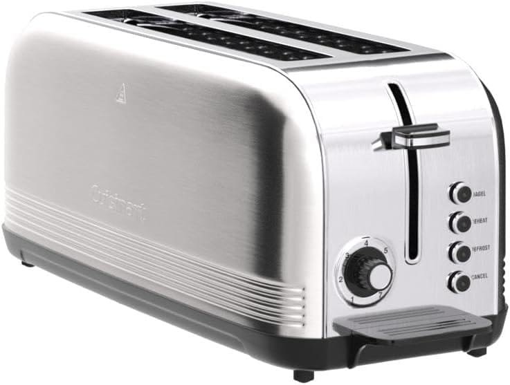 Cuisinart CPT-2500 Long Slot Toaster, Stainless Steel, Silver, 2-slice long slot