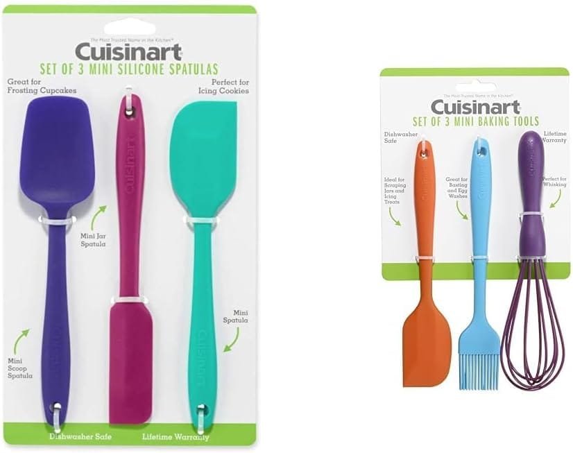 Cuisinart CTG-00-S3MSJ Mini Silicone Spatulas, Set of 3, Jewel