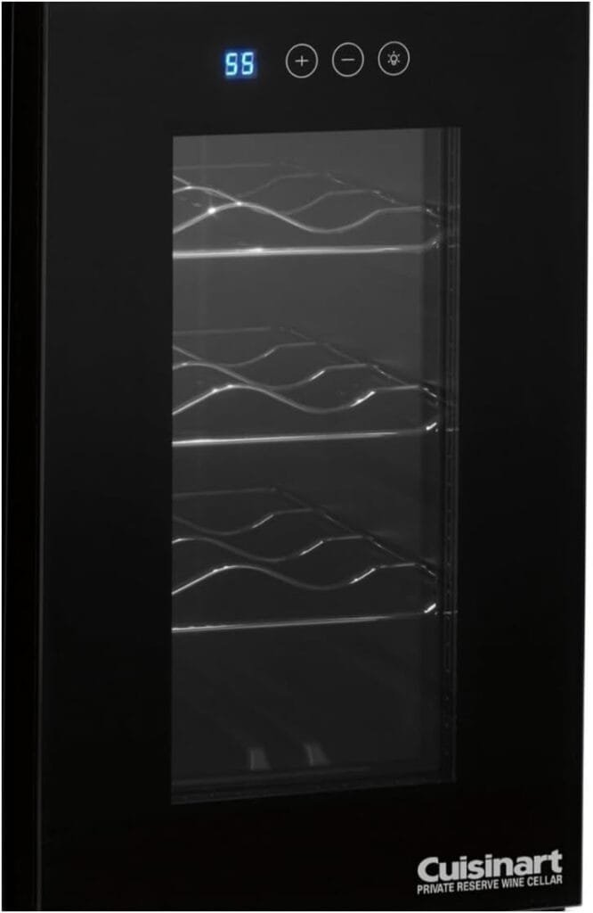 Cuisinart CWC-800CEN 8-Bottle Private Reserve Wine Cellar, Black