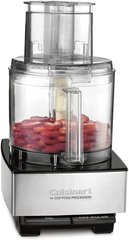 Cuisinart Food Processor 14-Cup Vegetable Chopper for Mincing, Dicing, Shredding, Puree Kneading Dough, Stainless Steel, DFP-14BCNY Cuisinart Food Processor 14-Cup Vegetable Chopper for Mincing, Dicing, Shredding, Puree Kneading Dough, Stainless Steel, DFP-14BCNY