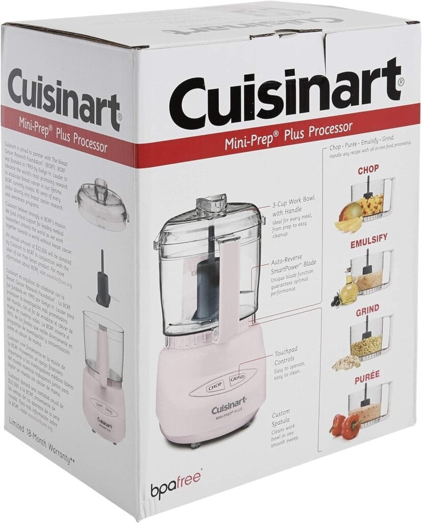 Cuisinart Food Processor, Mini-Prep 3 Cup, 24 oz, Brushed Chrome and Nickel, DLC-2ABC Cuisinart Food Processor, Mini-Prep 3 Cup, 24 oz, Brushed Chrome and Nickel, DLC-2ABC