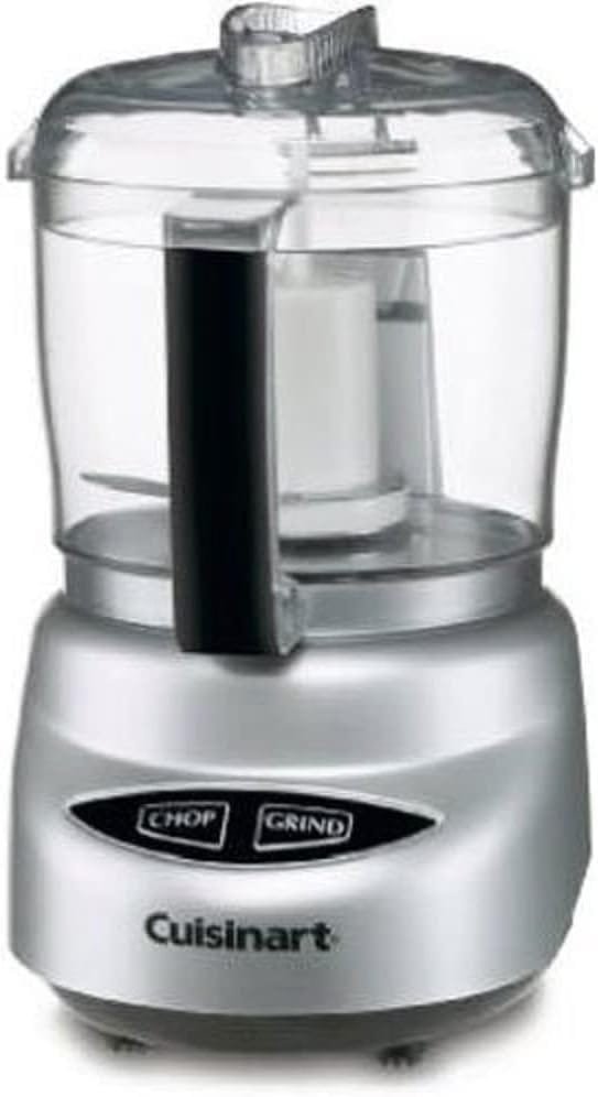 Cuisinart Food Processor, Mini-Prep 3 Cup, 24 oz, Brushed Chrome and Nickel, DLC-2ABC Cuisinart Food Processor, Mini-Prep 3 Cup, 24 oz, Brushed Chrome and Nickel, DLC-2ABC