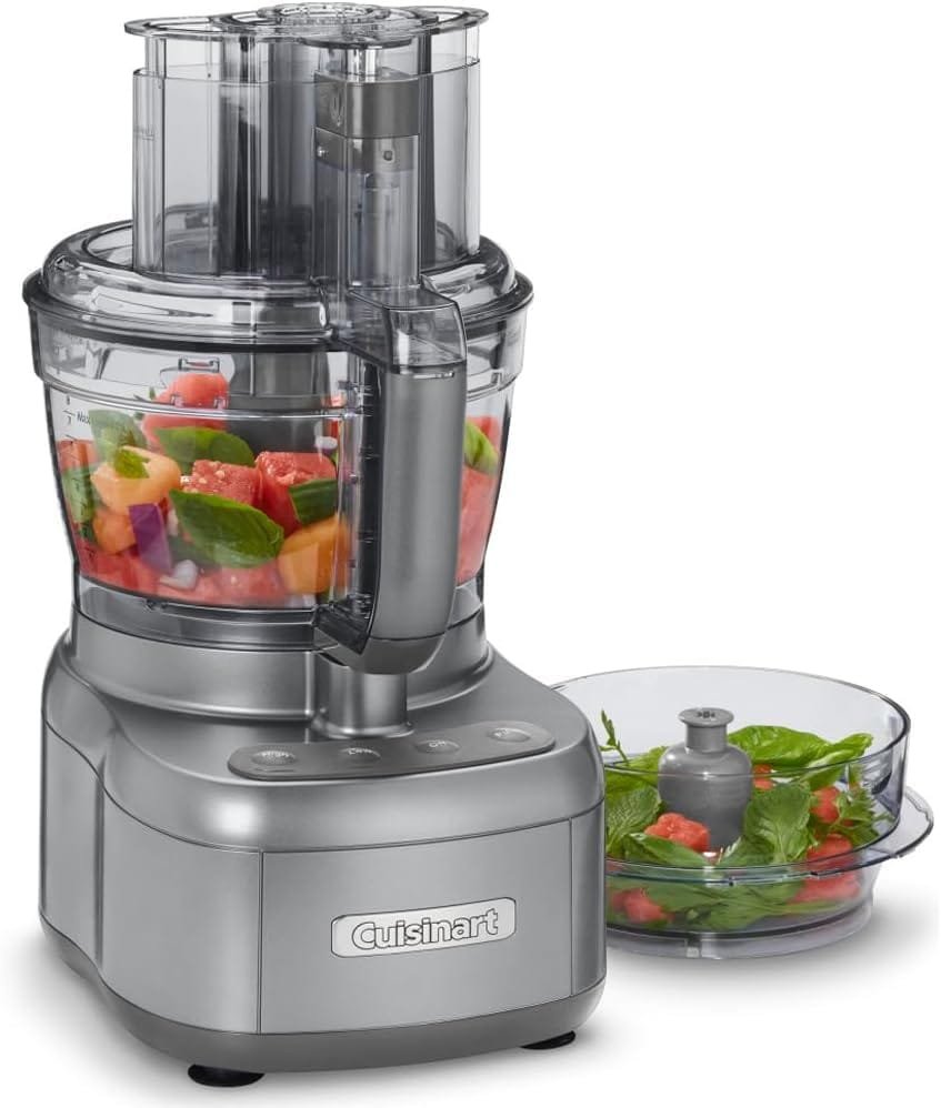 Cuisinart FP-2GM Elemental Food Processor with 11-Cup and 4.5-Cup Workbowls, Gunmetal Bundle with 2 YR CPS Enhanced Protection Pack Cuisinart FP-2GM Elemental Food Processor with 11-Cup and 4.5-Cup Workbowls, Gunmetal Bundle with 2 YR CPS Enhanced Protection Pack