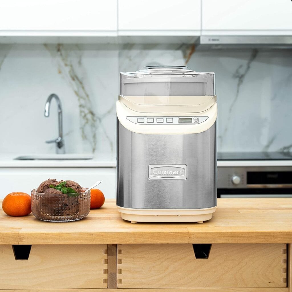 Cuisinart Ice Cream Maker Machine, 2 Quart, Cool Creations Frozen Yogurt, Gelato, Sorbet Maker, LCD Screen and Timer, Stainless Steel, ICE-70P1 Cuisinart Ice Cream Maker Machine, 2 Quart, Cool Creations Frozen Yogurt, Gelato, Sorbet Maker, LCD Screen and Timer, Stainless Steel, ICE-70P1