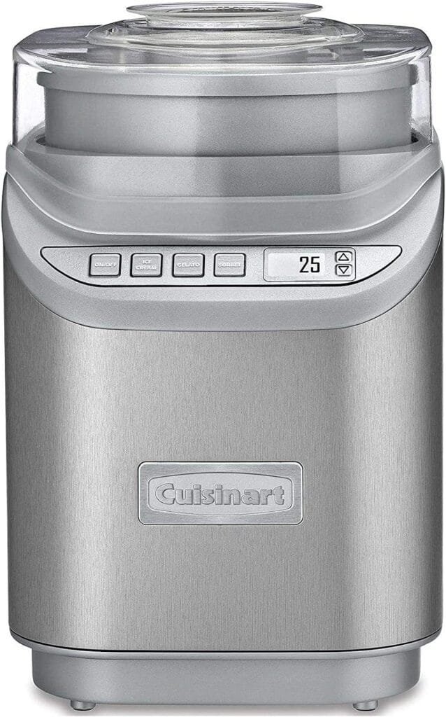 Cuisinart Ice Cream Maker Machine, 2 Quart, Cool Creations Frozen Yogurt, Gelato, Sorbet Maker, LCD Screen and Timer, Stainless Steel, ICE-70P1 Cuisinart Ice Cream Maker Machine, 2 Quart, Cool Creations Frozen Yogurt, Gelato, Sorbet Maker, LCD Screen and Timer, Stainless Steel, ICE-70P1