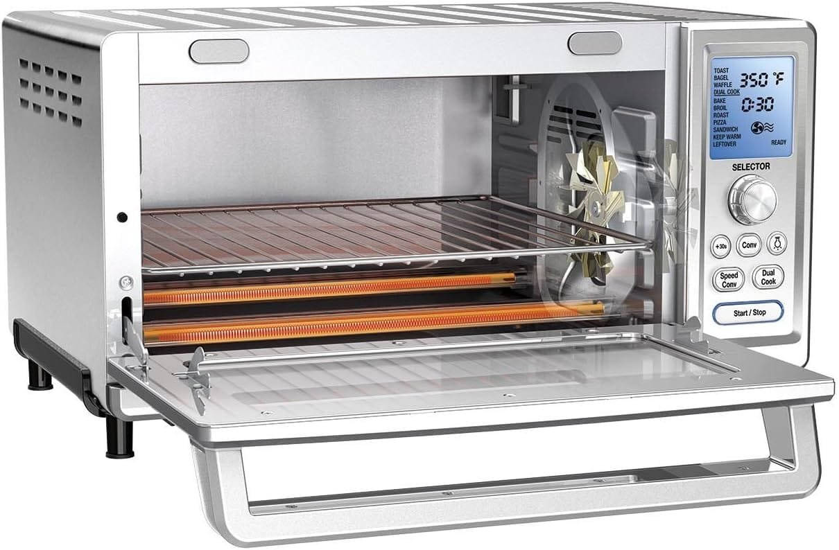 Cuisinart TOB-260N1 Chefs Convection Toaster Oven, Stainless Steel (Renewed)