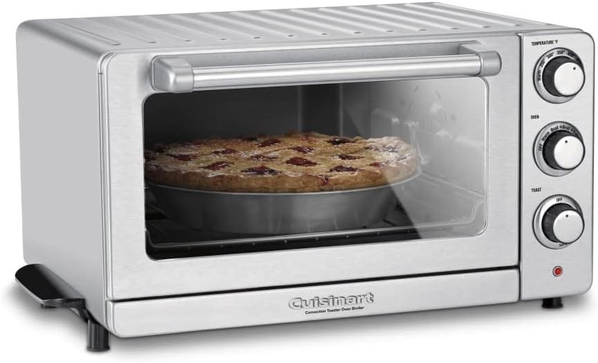 Cuisinart TOB-60N2 Convection Toaster Oven Broiler, 1800-Watt Motor with Wide Temperature Range, Stainless Steel