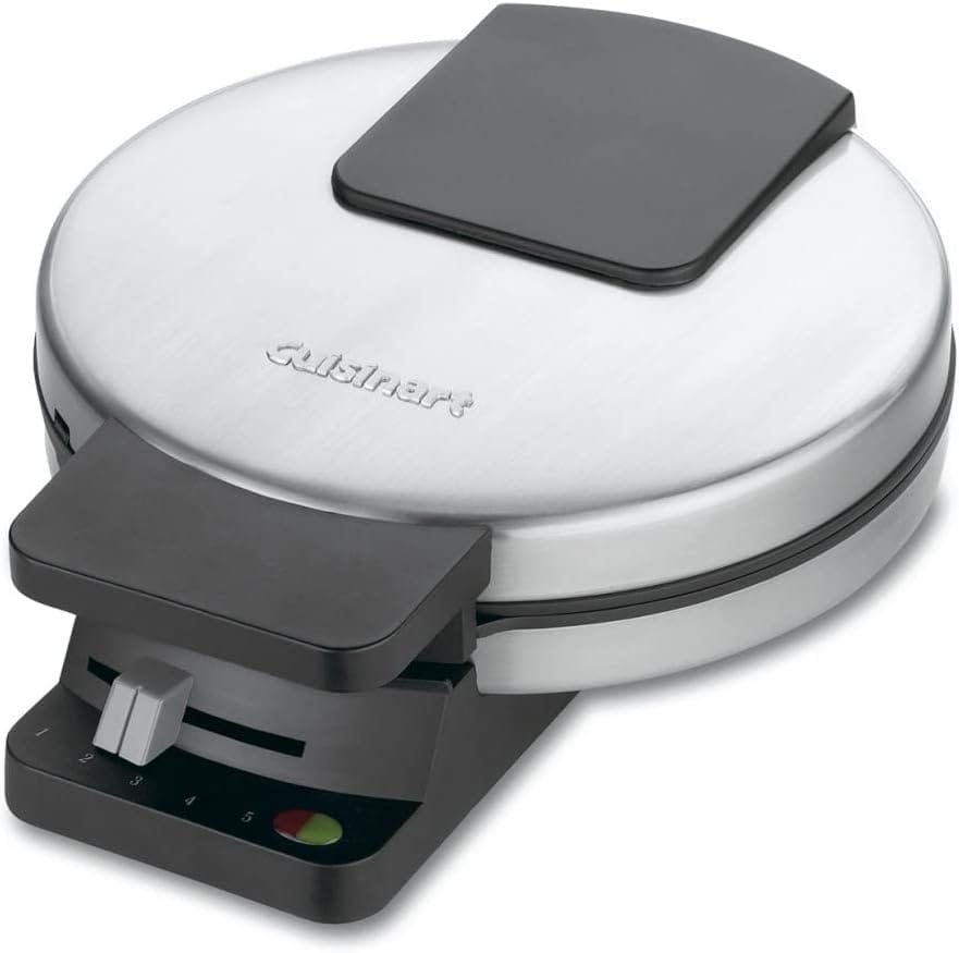 Cuisinart WMR-CAP2 Round Classic Waffle Maker, Brushed Stainless,Silver