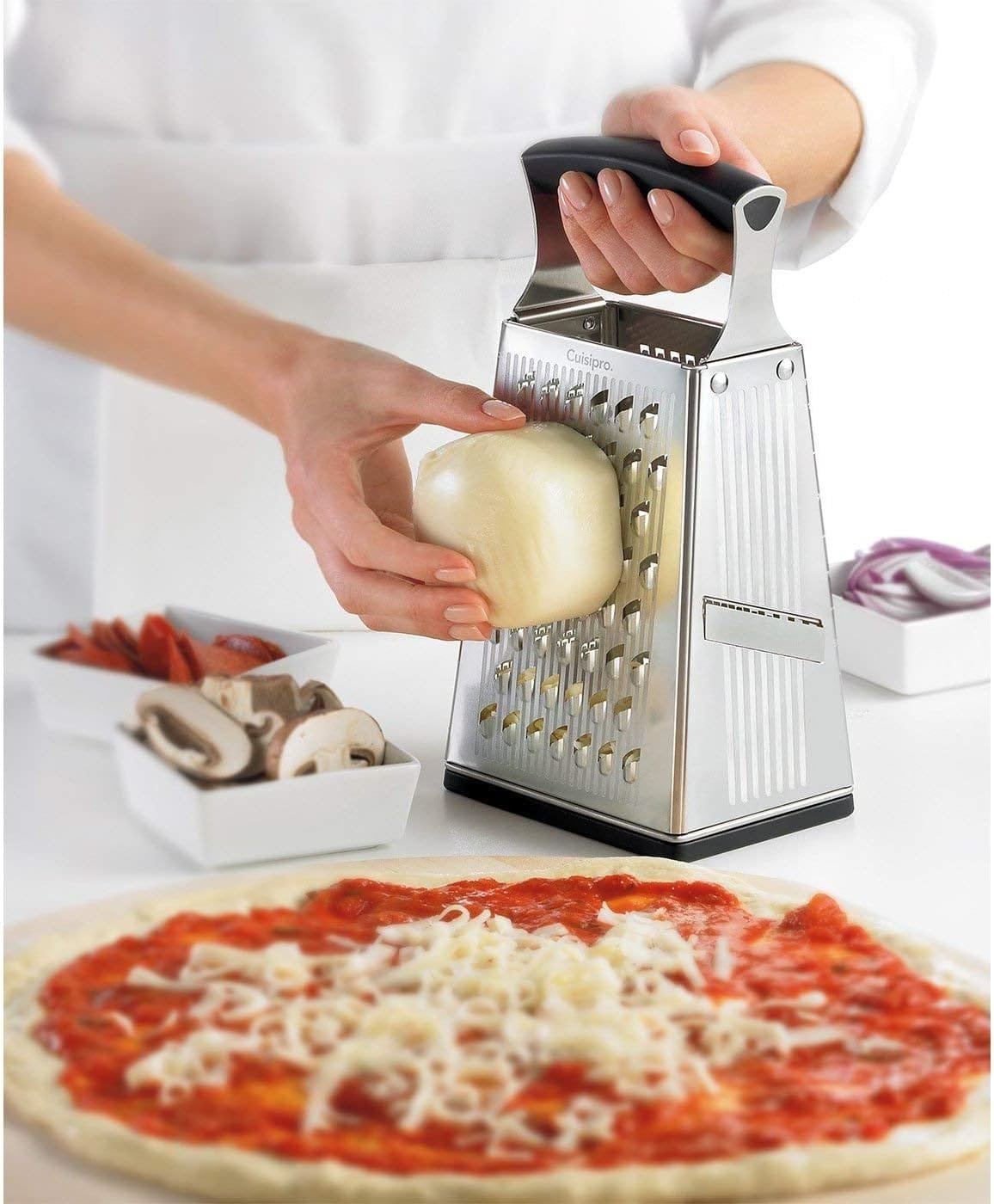 Cuisipro 4 Sided Box Grater, Regular, Stainless Steel Cuisipro 4 Sided Box Grater, Regular, Stainless Steel
