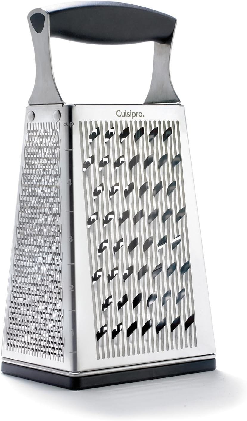 Cuisipro 4 Sided Box Grater, Regular, Stainless Steel Cuisipro 4 Sided Box Grater, Regular, Stainless Steel