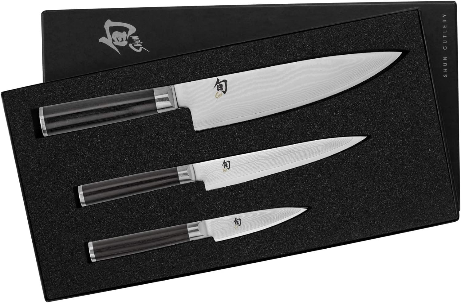 Cutlery Classic 3 Piece Starter Set, Includes 8 Chefs, 3.5 Paring, 6 Utility Knife, Handcrafted Japanese Kitchen Knives, 3 sizes