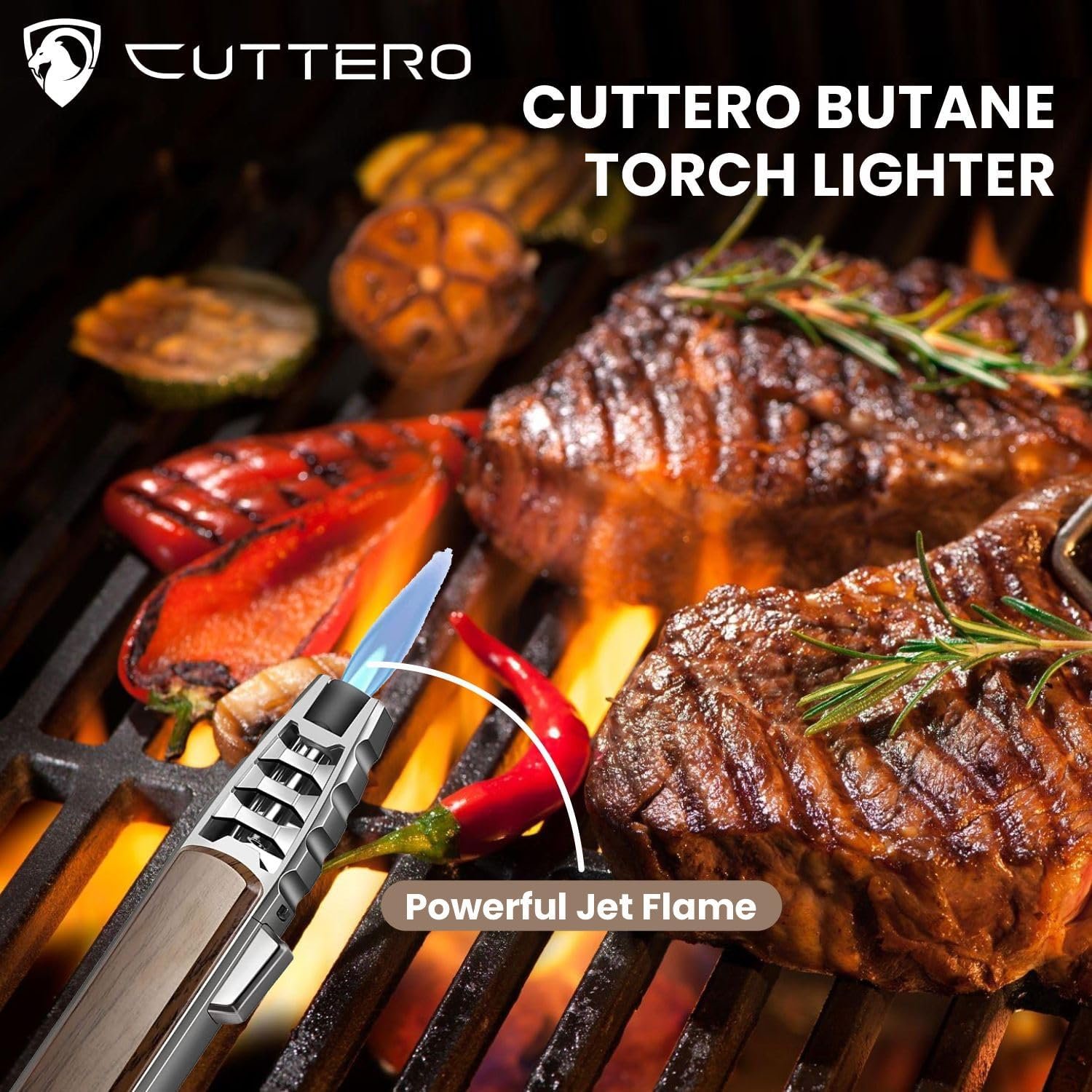 Cuttero Signature 7-Inch Chef Knife | Hand Forged Full Tang Japanese Steel, Versatile Boning and Butcher Cleaver with Solid Wooden Handle | Ideal for Home Cooking, Outdoor BBQ, and Elegant Gifts