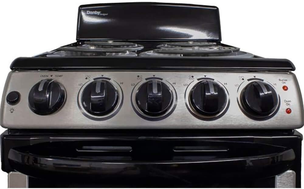 Danby Designer 20-In. Electric Range with Coil Elements and 2.3-Cu. Ft. Oven Capacity in Stainless Steel/Black