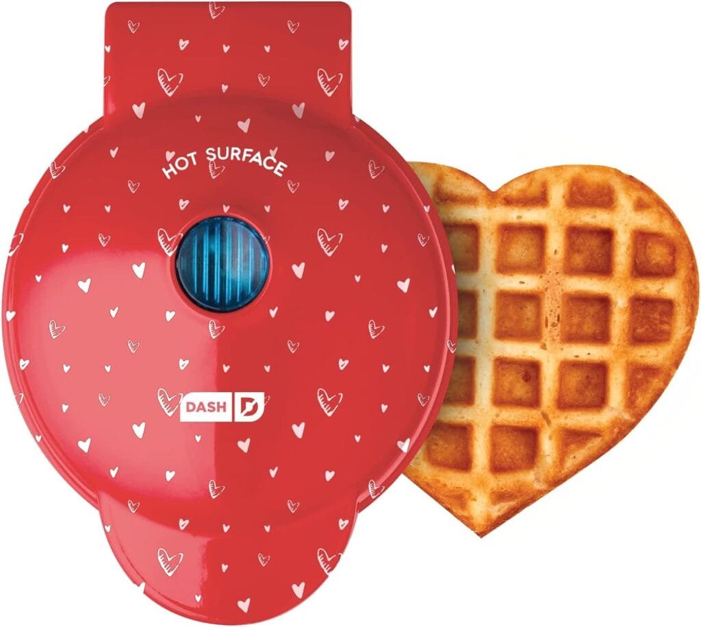 DASH Mini Maker for Individual Waffles, Hash Browns, Keto Chaffles with Easy to Clean, Non-Stick Surfaces, 4 Inch, Aqua