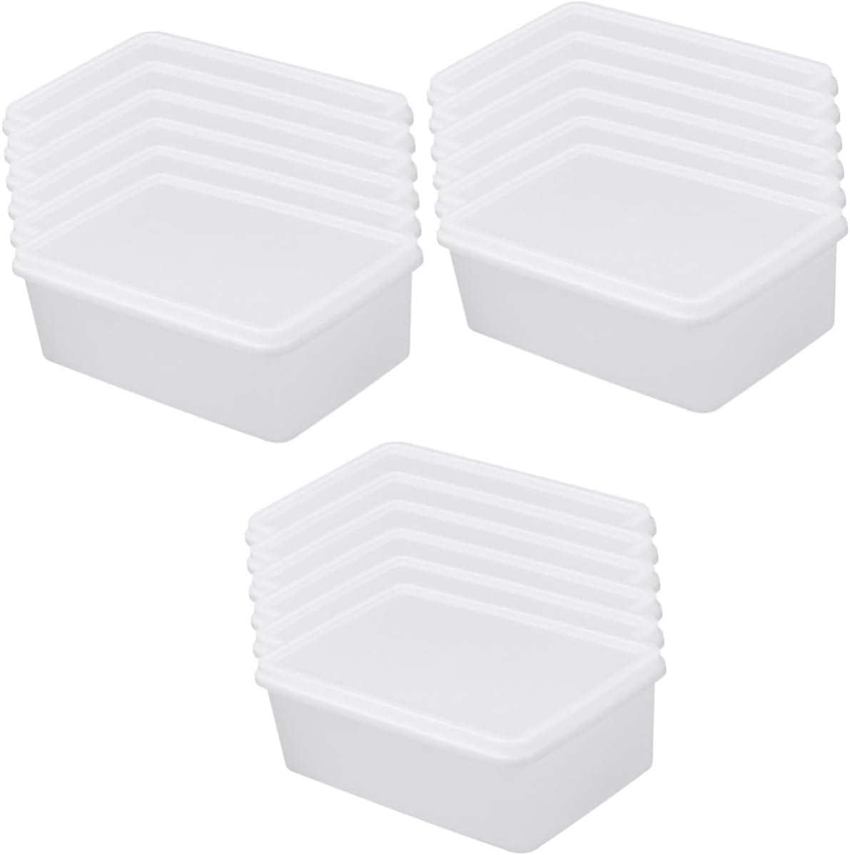 DEARMAMY 18 Pcs Plastic Storage Box Convenient Food Container Fridge Mini Storage Bins Compact Food Container Fridge Drawer Reusable Food Container Refrigerator Supplies Household re-usable