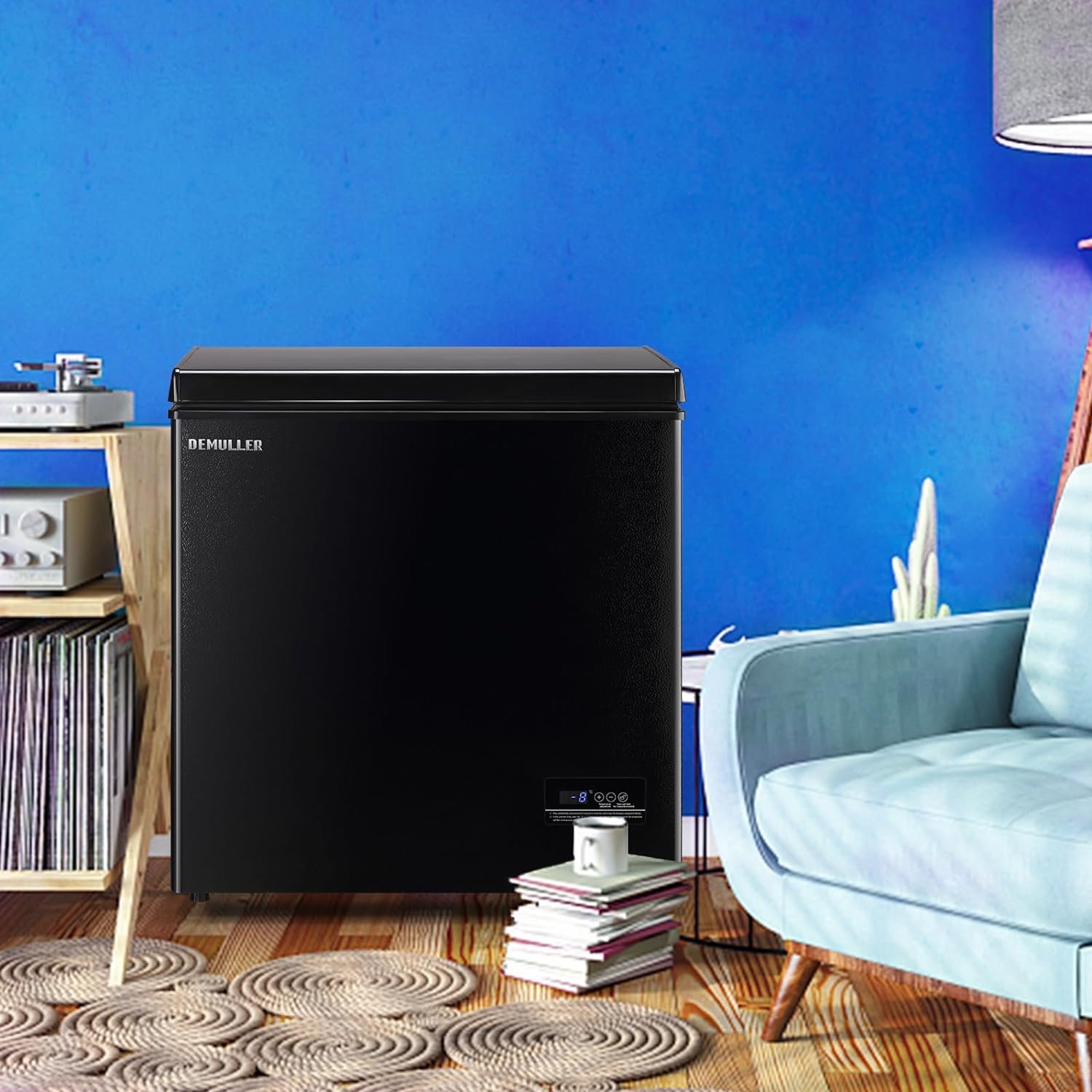 DEMULLER 5.0 CU.FT Deep Freezer Top Open Door Compact Freezer Chest Freezer with Removable Storage Basket for Home Kitchen Garage DEMULLER 5.0 CU.FT Deep Freezer Top Open Door Compact Freezer Chest Freezer with Removable Storage Basket for Home Kitchen Garage