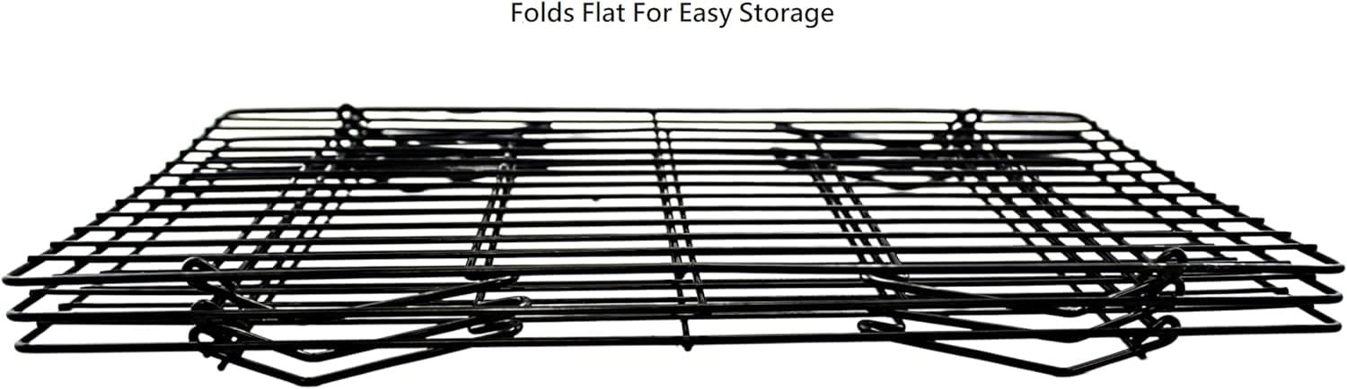 Dependable Industries 3-Tier Stackable Metal Cooling Rack - Non-Stick BPA-Free - Heat-Resistant, Food-Safe Design for Baked Goods: Cookies, Muffins, Cakes, Breads, and Biscuits Dependable Industries 3-Tier Stackable Metal Cooling Rack - Non-Stick BPA-Free - Heat-Resistant, Food-Safe Design for Baked Goods: Cookies, Muffins, Cakes, Breads, and Biscuits