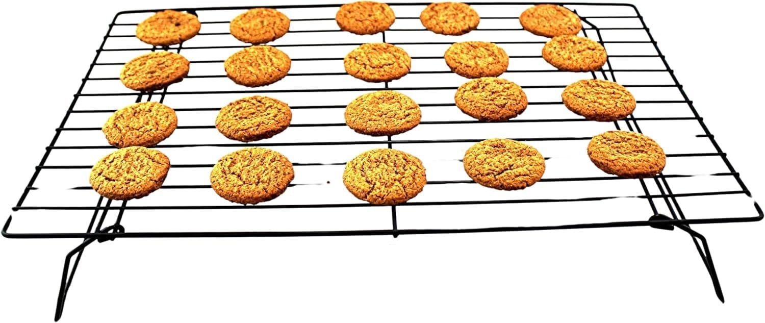 Dependable Industries 3-Tier Stackable Metal Cooling Rack - Non-Stick BPA-Free - Heat-Resistant, Food-Safe Design for Baked Goods: Cookies, Muffins, Cakes, Breads, and Biscuits Dependable Industries 3-Tier Stackable Metal Cooling Rack - Non-Stick BPA-Free - Heat-Resistant, Food-Safe Design for Baked Goods: Cookies, Muffins, Cakes, Breads, and Biscuits