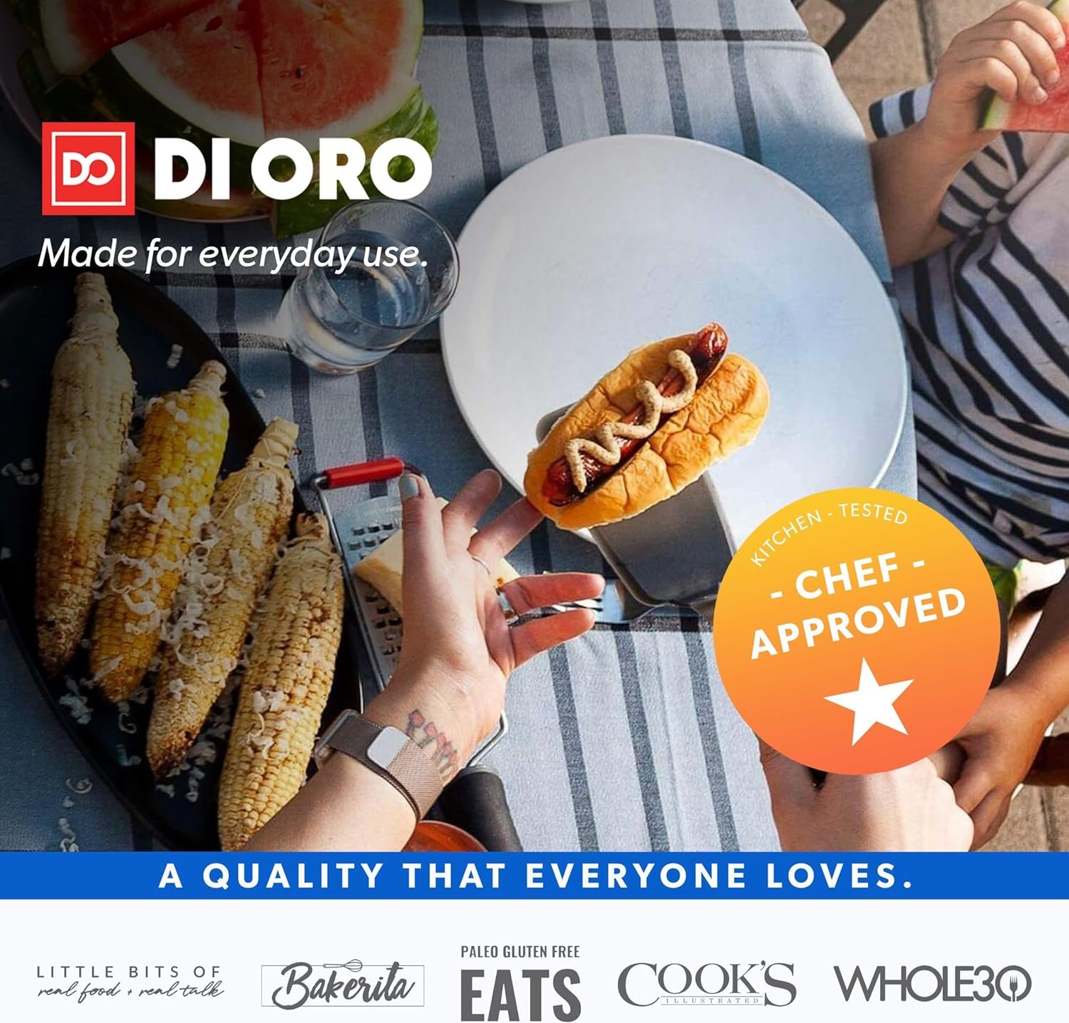 DI ORO Egg Spatula - Silicone Turner Spatula for Cooking - Spatula for Nonstick Cookware Heat-Resistant - High Heat Thin Spatula  Flexible Turner - Kitchen Flipper BPA Free  Dishwasher Safe