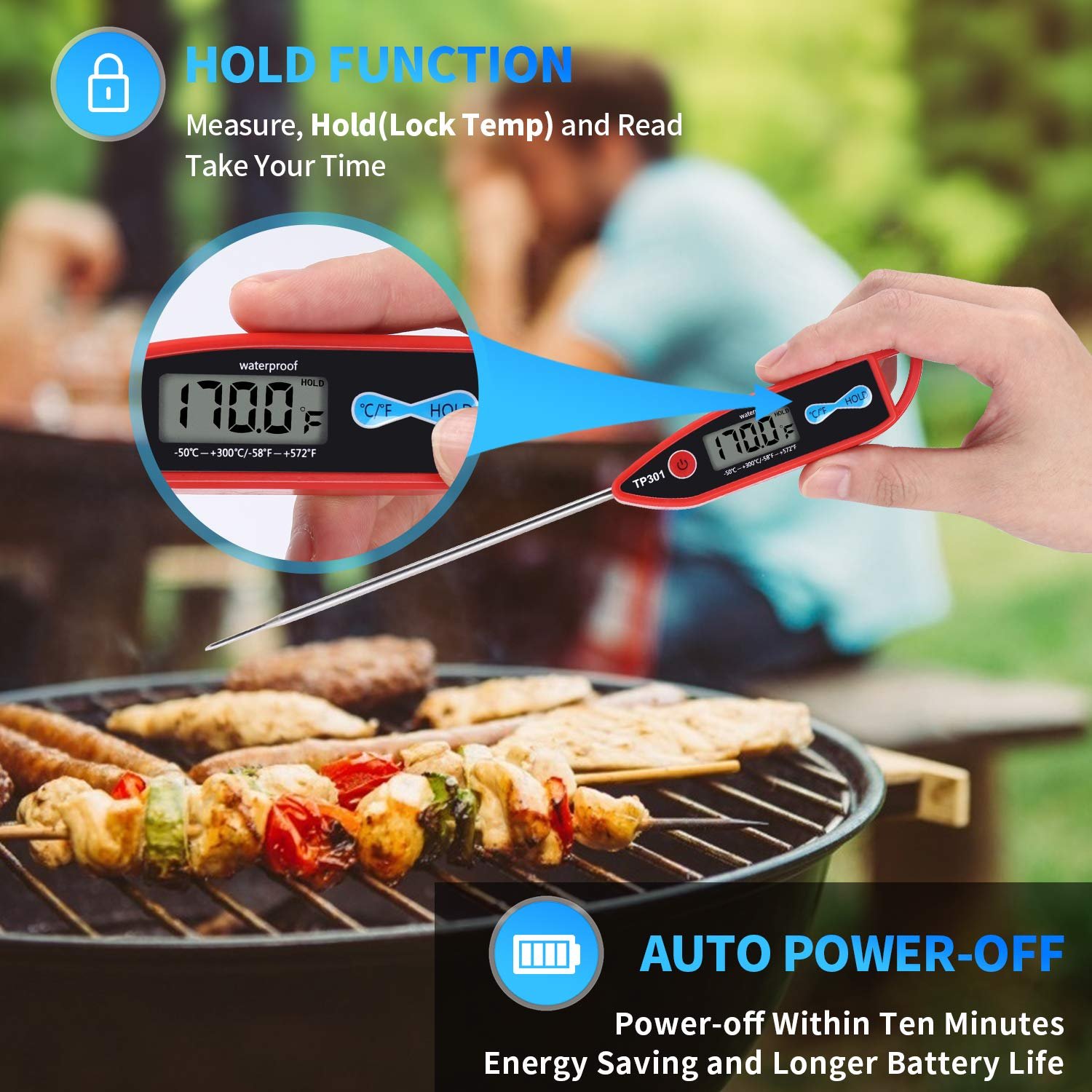 Digital Water Thermometer for Liquid, Candle, Instant Read with Waterproof for Food, Meat, Milk, Long Probe Digital Water Thermometer for Liquid, Candle, Instant Read with Waterproof for Food, Meat, Milk, Long Probe