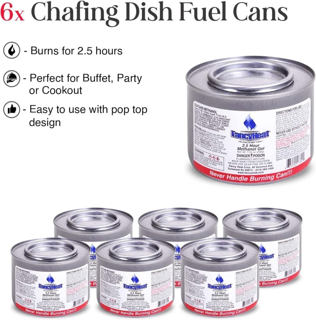 Disposable Chafing Dish Buffet Set, Food Warmers for Parties, Catering Supplies Buffet Display, Complete Premium Set, Half Size Single Pan, Warming Trays (6 Pack) Disposable Chafing Dish Buffet Set, Food Warmers for Parties, Catering Supplies Buffet Display, Complete Premium Set, Half Size Single Pan, Warming Trays (6 Pack)