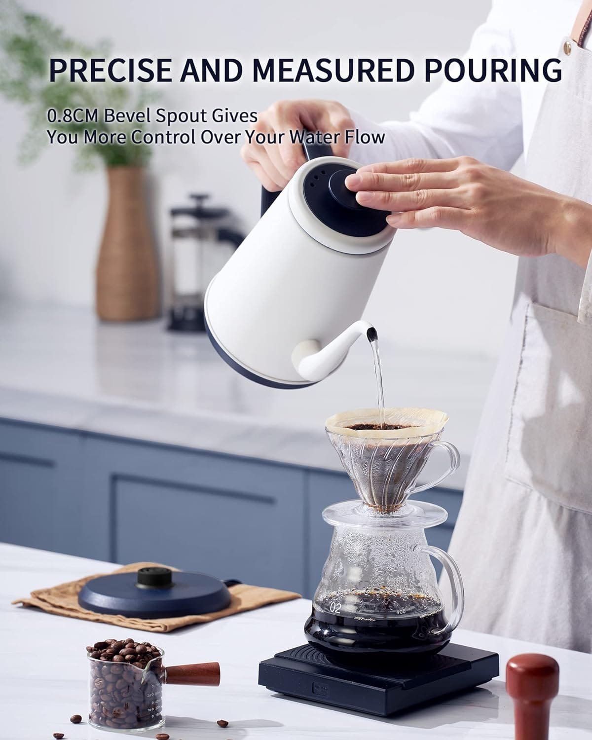 DmofwHi 1000W Gooseneck Electric Kettle (1.0L),100% Stainless Steel BPA Free Tea Kettle with Auto Shut - Off Protection, Pour Over Coffee Kettle -Copper DmofwHi 1000W Gooseneck Electric Kettle (1.0L),100% Stainless Steel BPA Free Tea Kettle with Auto Shut - Off Protection, Pour Over Coffee Kettle -Copper