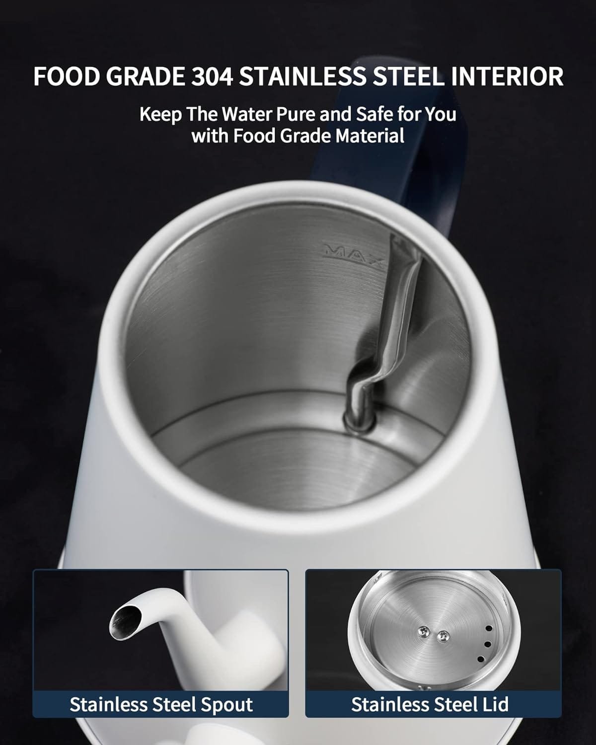 DmofwHi 1000W Gooseneck Electric Kettle (1.0L),100% Stainless Steel BPA Free Tea Kettle with Auto Shut - Off Protection, Pour Over Coffee Kettle -Copper DmofwHi 1000W Gooseneck Electric Kettle (1.0L),100% Stainless Steel BPA Free Tea Kettle with Auto Shut - Off Protection, Pour Over Coffee Kettle -Copper