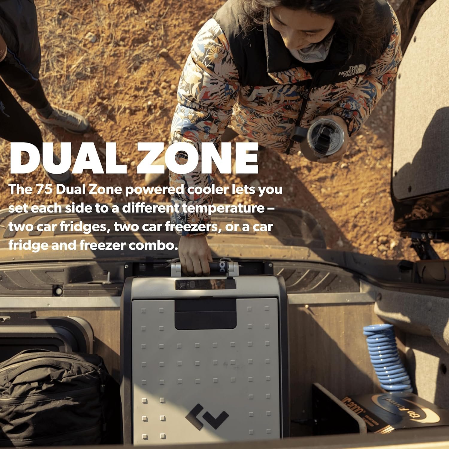 DOMETIC CFX3 25-Liter Portable Refrigerator and Freezer, Powered by AC/DC or Solar