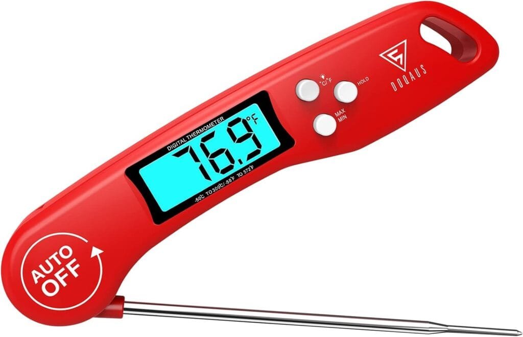 DOQAUS Digital Meat Thermometer, Instant Read Food Thermometer for Cooking, Kitchen Probe with Backlit  Reversible Display, Cooking Temperature Turkey Grill BBQ Candy DOQAUS Digital Meat Thermometer, Instant Read Food Thermometer for Cooking, Kitchen Probe with Backlit  Reversible Display, Cooking Temperature Turkey Grill BBQ Candy