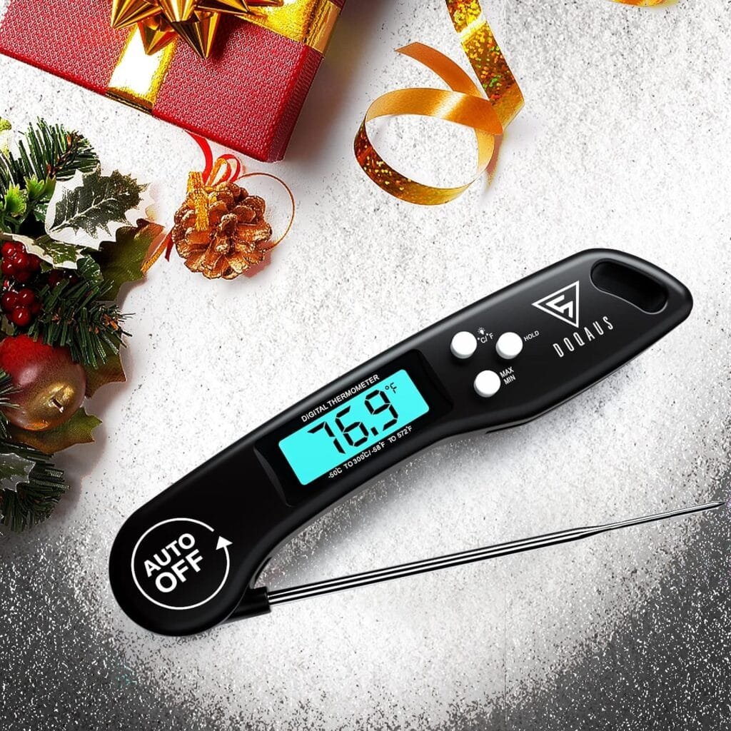DOQAUS Digital Meat Thermometer, Instant Read Food Thermometer for Cooking, Kitchen Probe with Backlit  Reversible Display, Cooking Temperature Turkey Grill BBQ Candy DOQAUS Digital Meat Thermometer, Instant Read Food Thermometer for Cooking, Kitchen Probe with Backlit  Reversible Display, Cooking Temperature Turkey Grill BBQ Candy