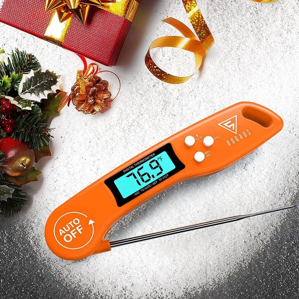 DOQAUS Digital Meat Thermometer, Instant Read Food Thermometer for Cooking, Kitchen Probe with Backlit  Reversible Display, Cooking Temperature Turkey Grill BBQ Candy DOQAUS Digital Meat Thermometer, Instant Read Food Thermometer for Cooking, Kitchen Probe with Backlit  Reversible Display, Cooking Temperature Turkey Grill BBQ Candy