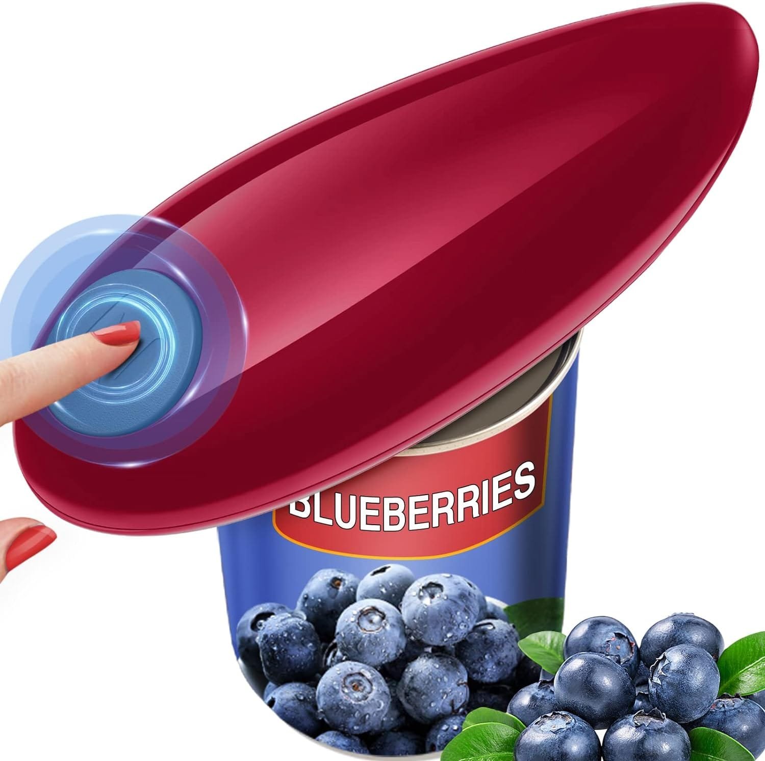 Electric Can Opener, Hand Free Can Opener Easy Open Any Can Sizes with Smooth Edge, Food-Safe Portable Battery Operated Electric Can Openers, Kitchen Gadget Gift for Kitchen, Seniors, Chef, Arthritis