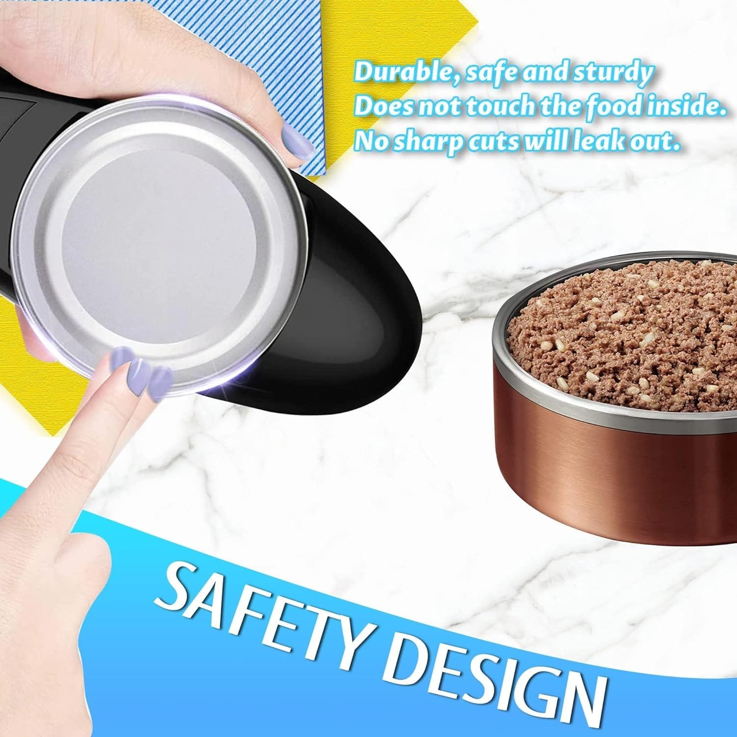 Electric Can Opener, No Sharp Edge Can Opene, One-Touch Electric Can Opener with Auto Shut,Best Kitchen Gadgets Electric Can Openers For Seniors With Arthritis-P1