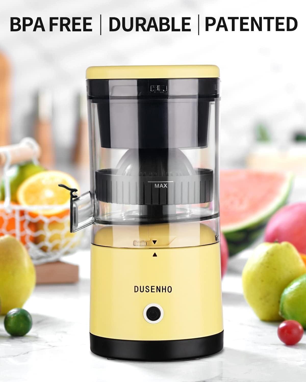 Electric Juicer Rechargeable - Citrus Juicer Machines with USB and Cleaning Brush Portable Juicer for Orange, Lemon, Grapefruit（Update）