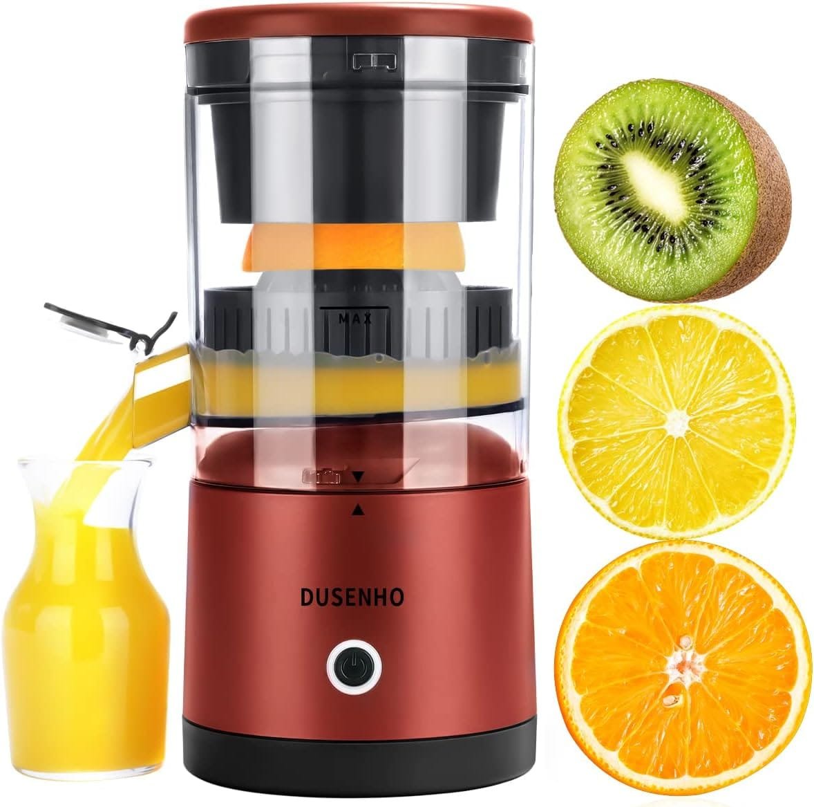 Electric Juicer Rechargeable - Citrus Juicer Machines with USB and Cleaning Brush Portable Juicer for Orange, Lemon, Grapefruit（Update）