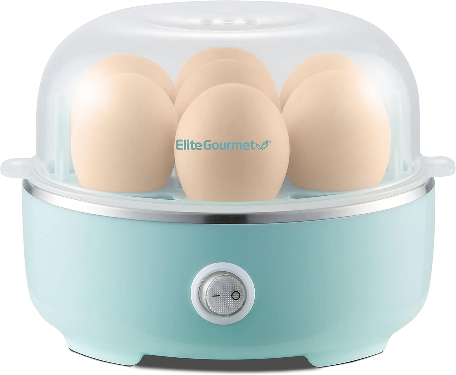 Elite Gourmet EGC115M Easy Egg Cooker Electric 7-Egg Capacity, Soft, Medium, Hard-Boiled Egg Cooker with Auto Shut-Off, Measuring Cup Included, BPA Free, Retro Mint Elite Gourmet EGC115M Easy Egg Cooker Electric 7-Egg Capacity, Soft, Medium, Hard-Boiled Egg Cooker with Auto Shut-Off, Measuring Cup Included, BPA Free, Retro Mint