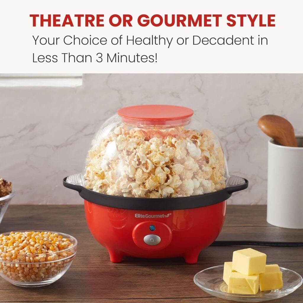 Elite Gourmet EPM330M Automatic Stirring 3Qt. Popcorn Maker Popper, Hot Oil Popcorn Machine with Measuring Cap Built-in Reversible Serving Bowl, Great for Home Party Kids, Safety ETL Approved, Mint Elite Gourmet EPM330M Automatic Stirring 3Qt. Popcorn Maker Popper, Hot Oil Popcorn Machine with Measuring Cap Built-in Reversible Serving Bowl, Great for Home Party Kids, Safety ETL Approved, Mint