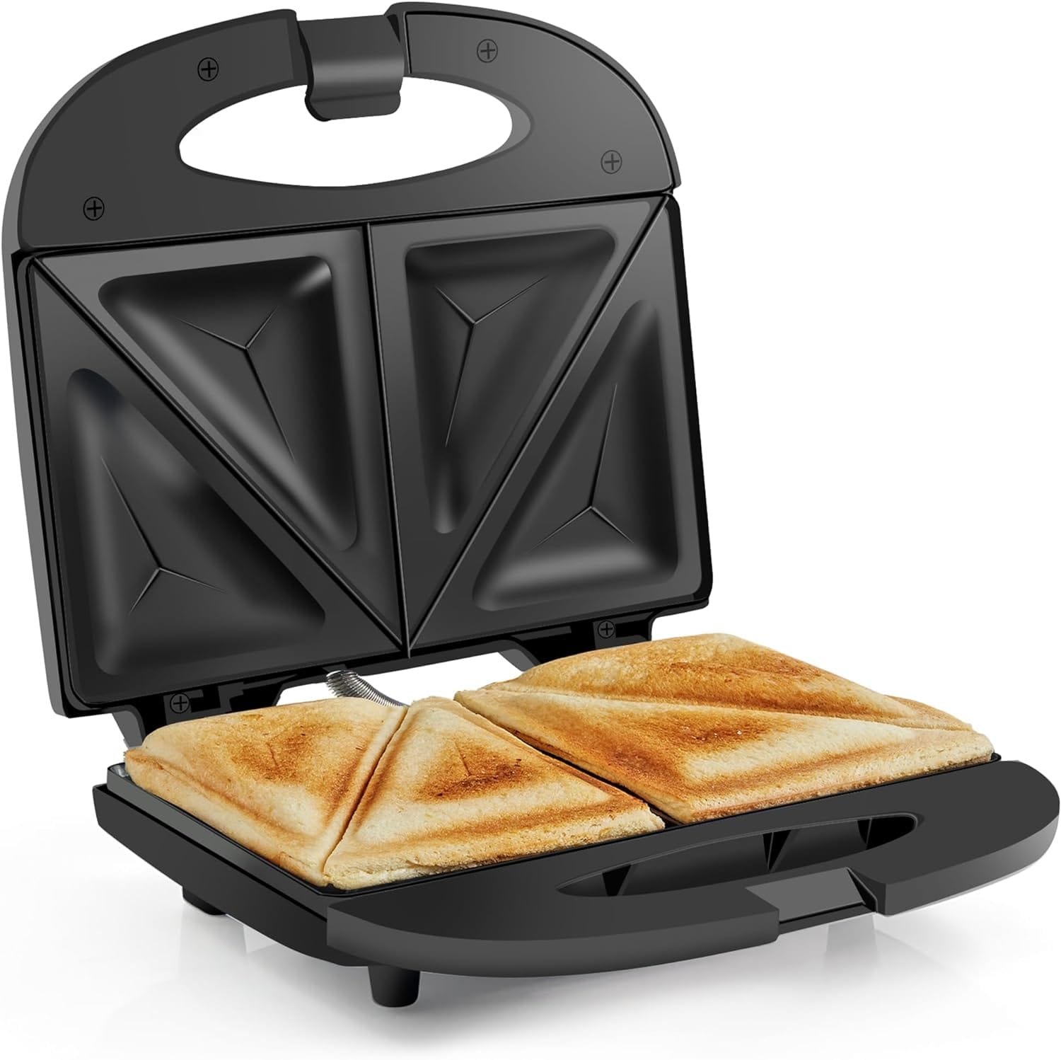 Elite Gourmet Belgian Waffle Maker - 2-Slice Non-Stick Waffle Iron For Breakfast & Snacks