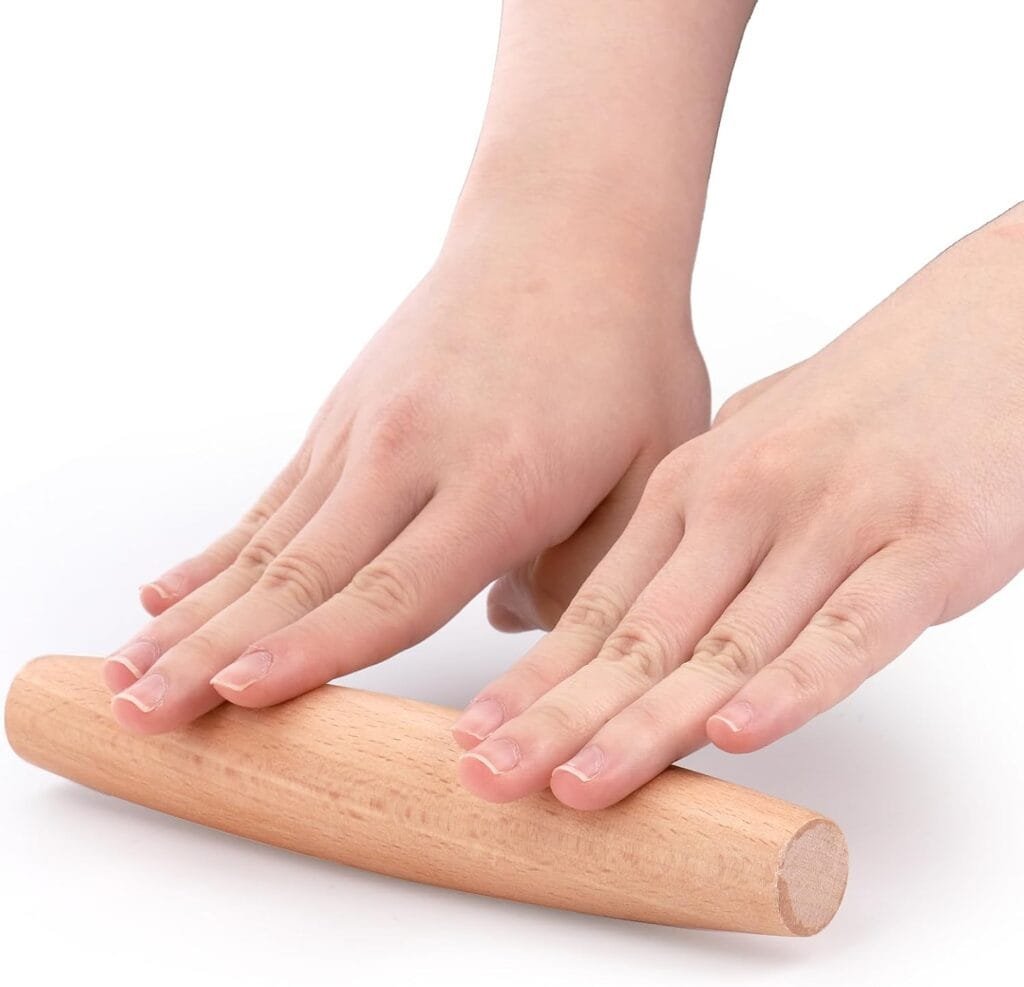 Elsjoy 12 Pack French Rolling Pin Wooden Dough Roller, 8 Inch Tapered Small Roll Pin for Baking Pie, Cookie, Pasta, Dumpling, Non-Stick