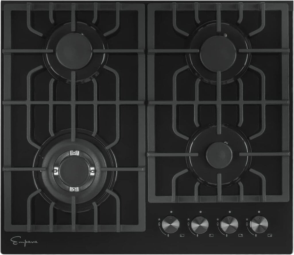 Empava 30 Inch Gas Cooktop with 5 World Class Made in Italy SABAF Burners, LPG/NG Convertible, Ideal RV Top Stoves for Kitchen, Stainless Steel