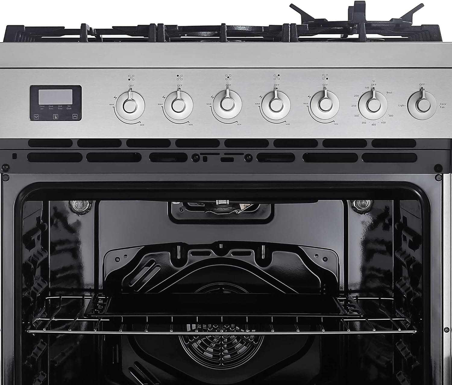 Empava 30 Single Oven Gas Range Slide-in with 5 Sealed Ultra High-Low Burners  Touch Timer-Heavy Duty Continuous Grates EMPV-30GR06, 30 Inch