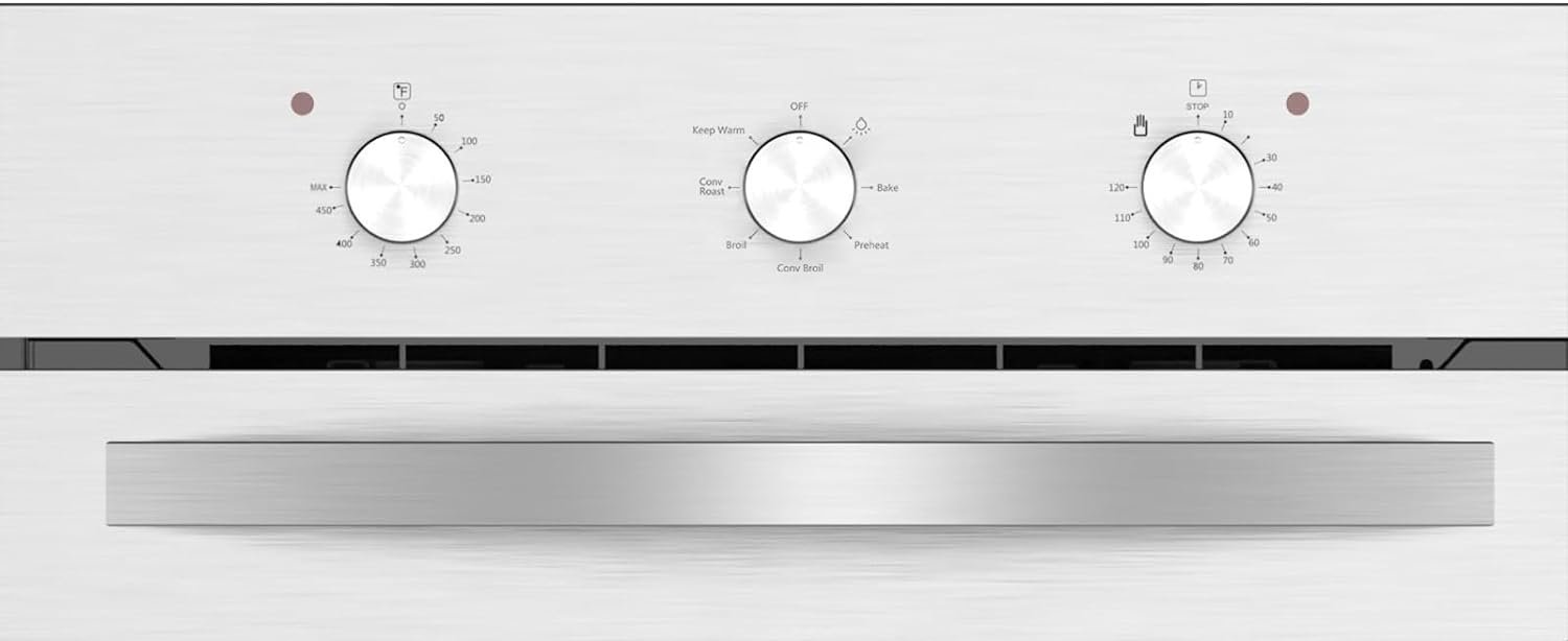 Empava EMPV-24WOB14 with 6 Cooking Functions Mechanical Knobs Control in Stainless Steel, 24 Inch