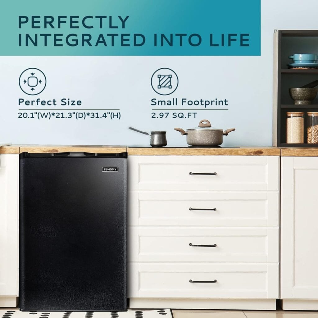 EUHOMY Upright freezer, 3.0 Cubic Feet, Single Door Compact Mini Freezer with Reversible Stainless Steel Door, Small freezer for Home/Dorms/Apartment/Office (Silver) EUHOMY Upright freezer, 3.0 Cubic Feet, Single Door Compact Mini Freezer with Reversible Stainless Steel Door, Small freezer for Home/Dorms/Apartment/Office (Silver)