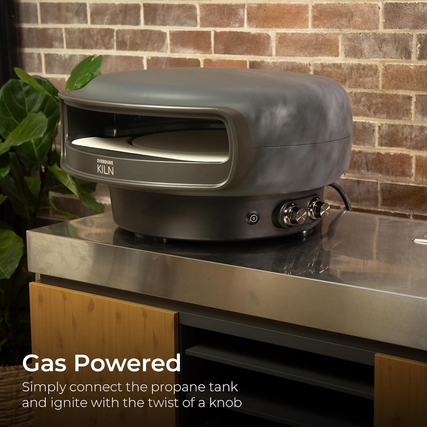 Everdure KILN S Series 1-Burner Gas Pizza Oven - 16” Restaurant Quality Pizza In Under 2 Minutes - Backyard, Portable Pizza Oven for Families, Entertainers  Pizza Enthusiasts, Cooks More Than Pizza Everdure KILN S Series 1-Burner Gas Pizza Oven - 16” Restaurant Quality Pizza In Under 2 Minutes - Backyard, Portable Pizza Oven for Families, Entertainers  Pizza Enthusiasts, Cooks More Than Pizza