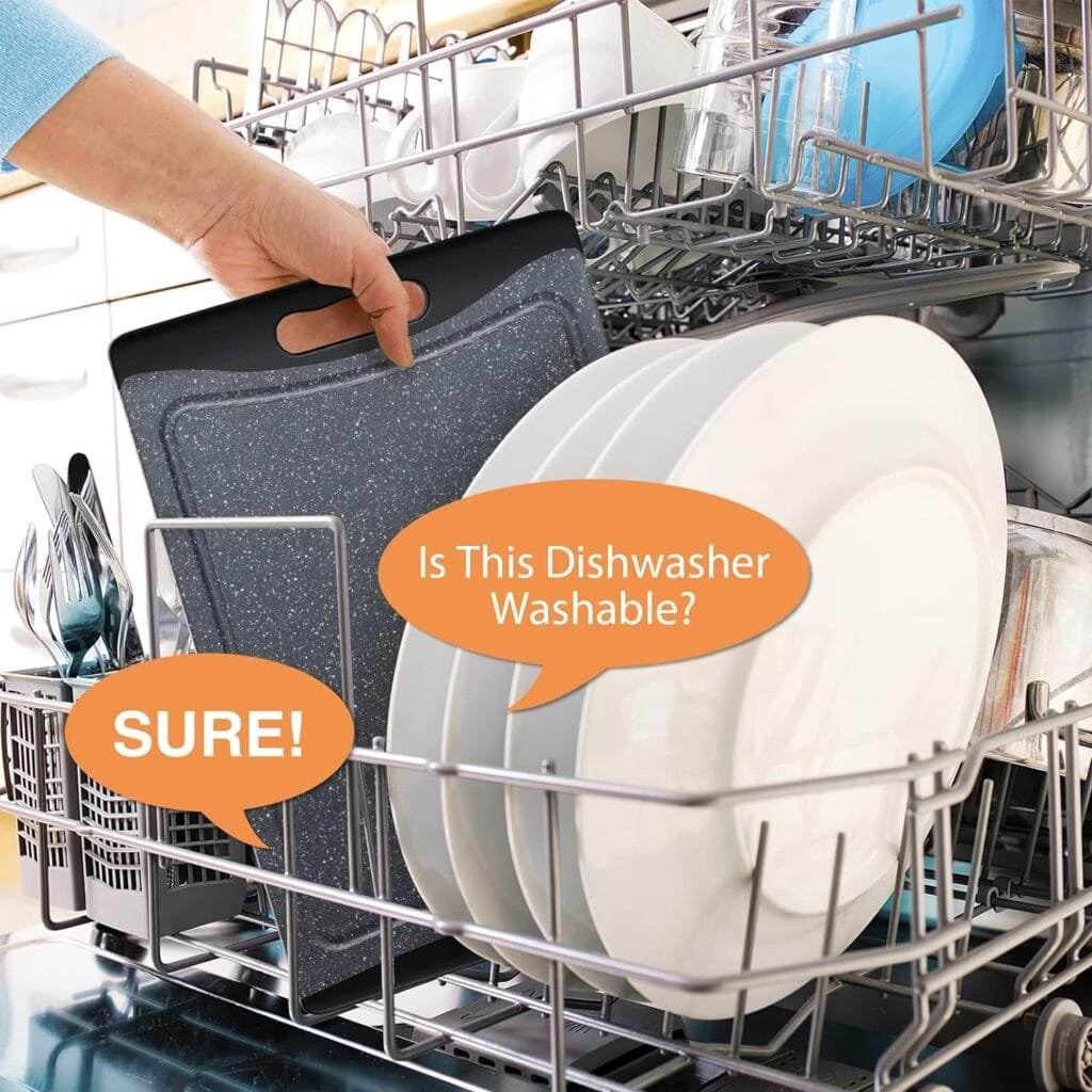 Extra Large Cutting Boards, Plastic Cutting Boards for Kitchen (Set of 3), Dark Grey Extra Large Cutting Boards, Plastic Cutting Boards for Kitchen (Set of 3), Dark Grey