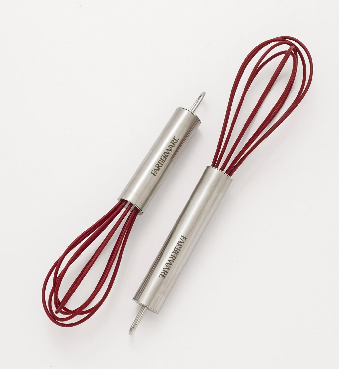 Farberware Professional Silicone Mini Whisks (Red, Set of 2)
