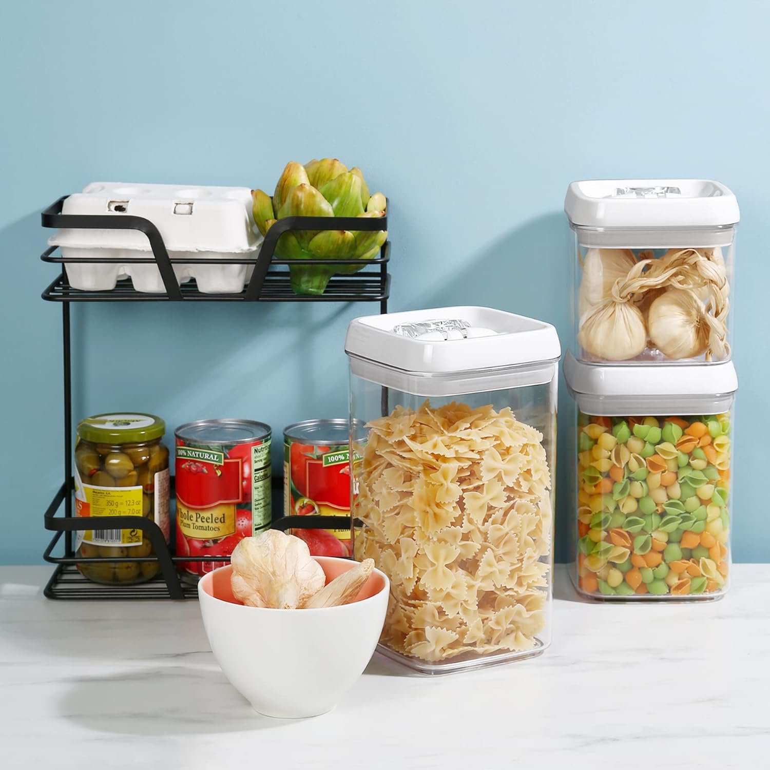 Felli Flip 5 Large Air Tight Food Storage Container - For Flour, Rice, Sugar