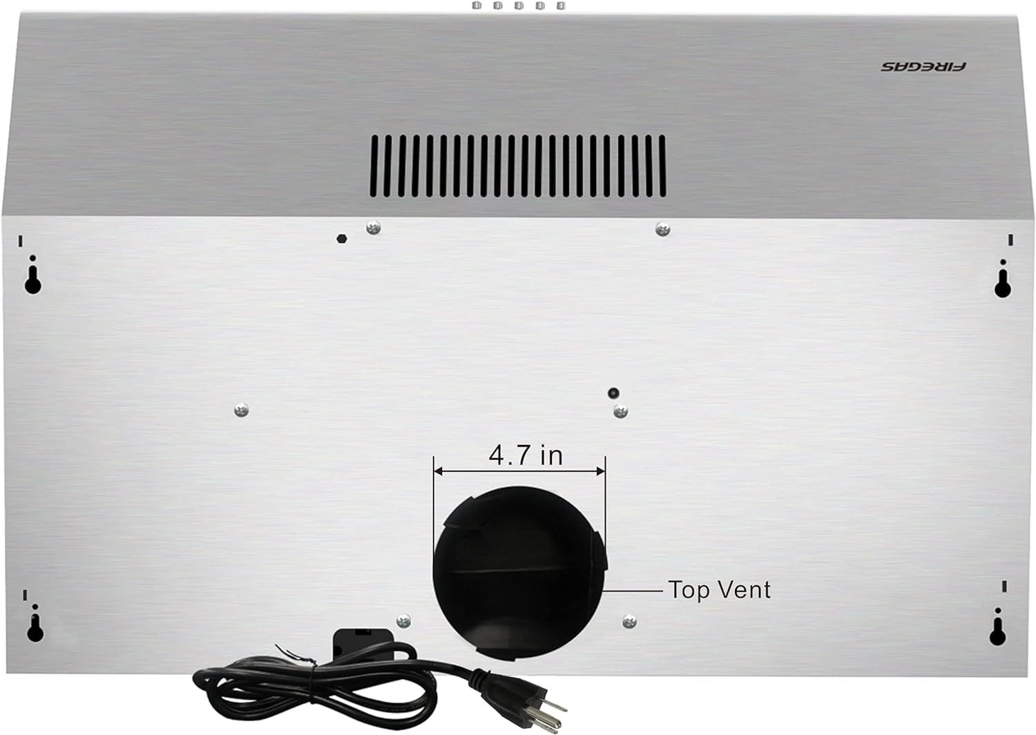 FIREGAS Under Cabinet Range Hood 36 inch with Ducted/Ductless Convertible, Slim Kitchen Stove Vent Hood, LED Light, 3 Speed Exhaust Fan, Reusable Aluminum Filter, Push Button,Charcoal Filter FIREGAS Under Cabinet Range Hood 36 inch with Ducted/Ductless Convertible, Slim Kitchen Stove Vent Hood, LED Light, 3 Speed Exhaust Fan, Reusable Aluminum Filter, Push Button,Charcoal Filter