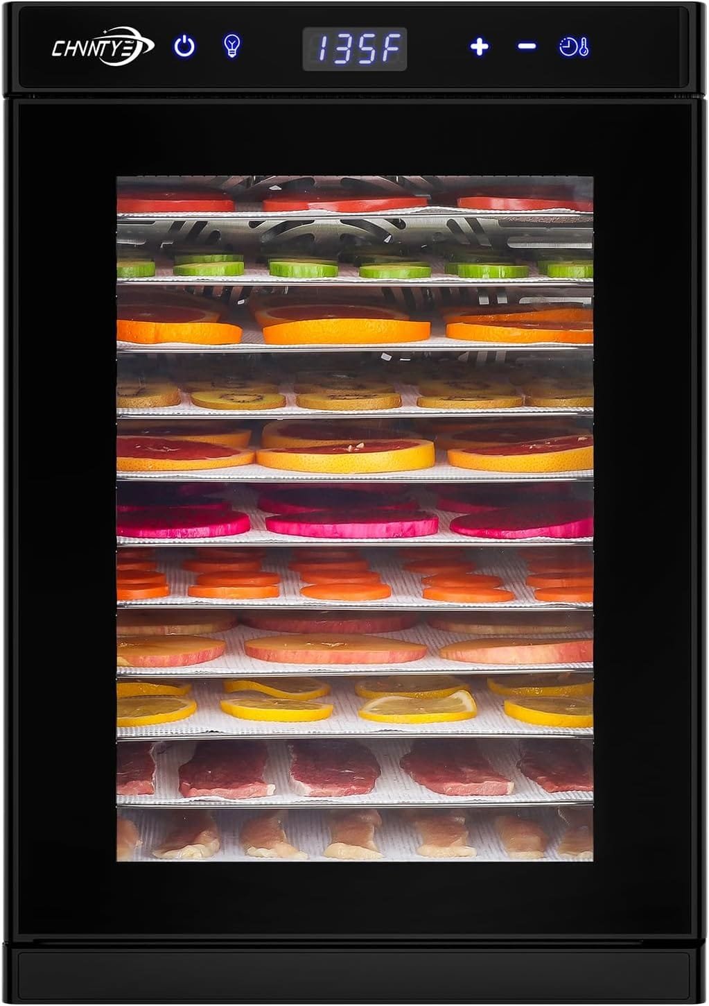 Food Dehydrator with 12 Stainless Steel Trays, Double Fans, Precise Temperature Control, and Fast Drying Speed with Adjustable Timer and Temperature Control - 1200W Dryer Machine Food Dehydrator with 12 Stainless Steel Trays, Double Fans, Precise Temperature Control, and Fast Drying Speed with Adjustable Timer and Temperature Control - 1200W Dryer Machine