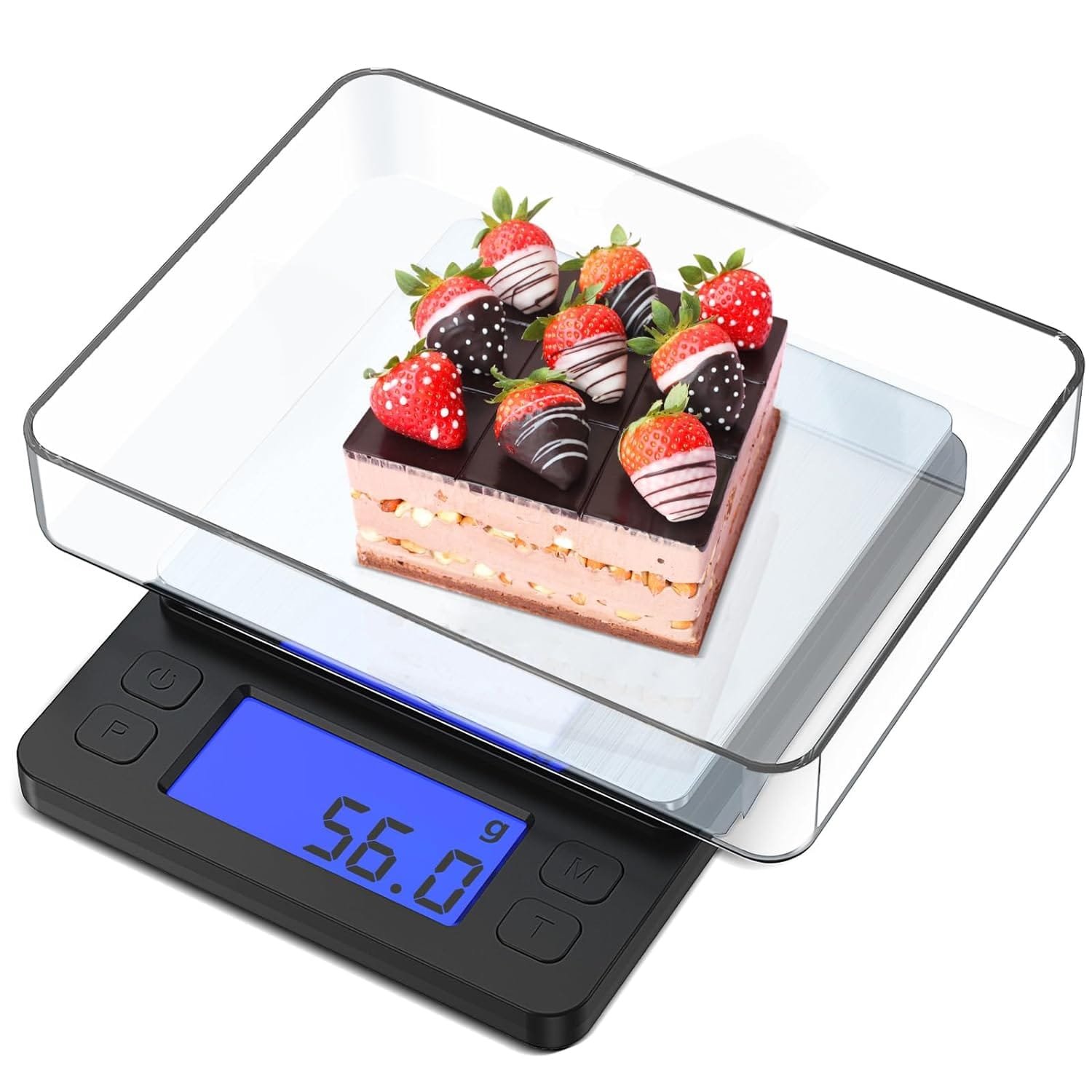 Food Kitchen Scale, Food Scales Digital Weight Grams and Oz, High Precision Digital Scale, LCD Display, with 2 Trays, Cooking, Tare Function, Baking (Black) Food Kitchen Scale, Food Scales Digital Weight Grams and Oz, High Precision Digital Scale, LCD Display, with 2 Trays, Cooking, Tare Function, Baking (Black)